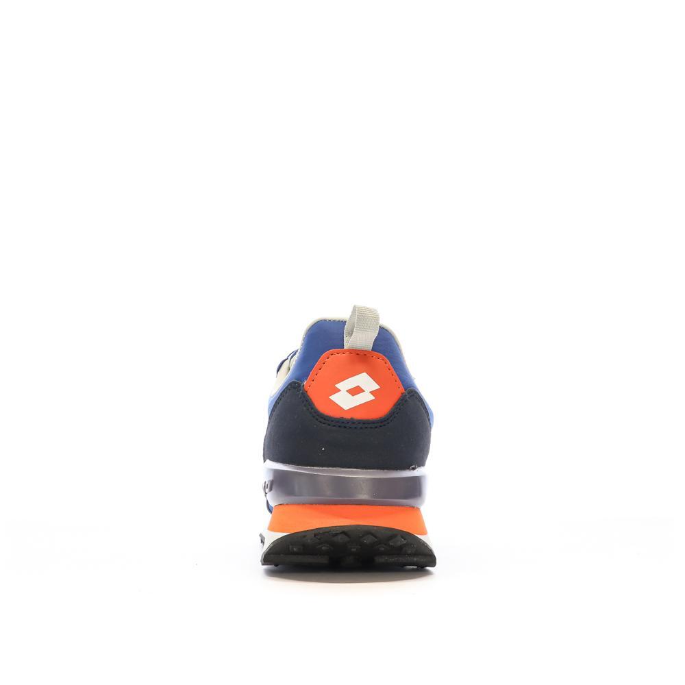 Baskets Bleu/Blanc/Orange Homme Lotto Twenty 5 3/7