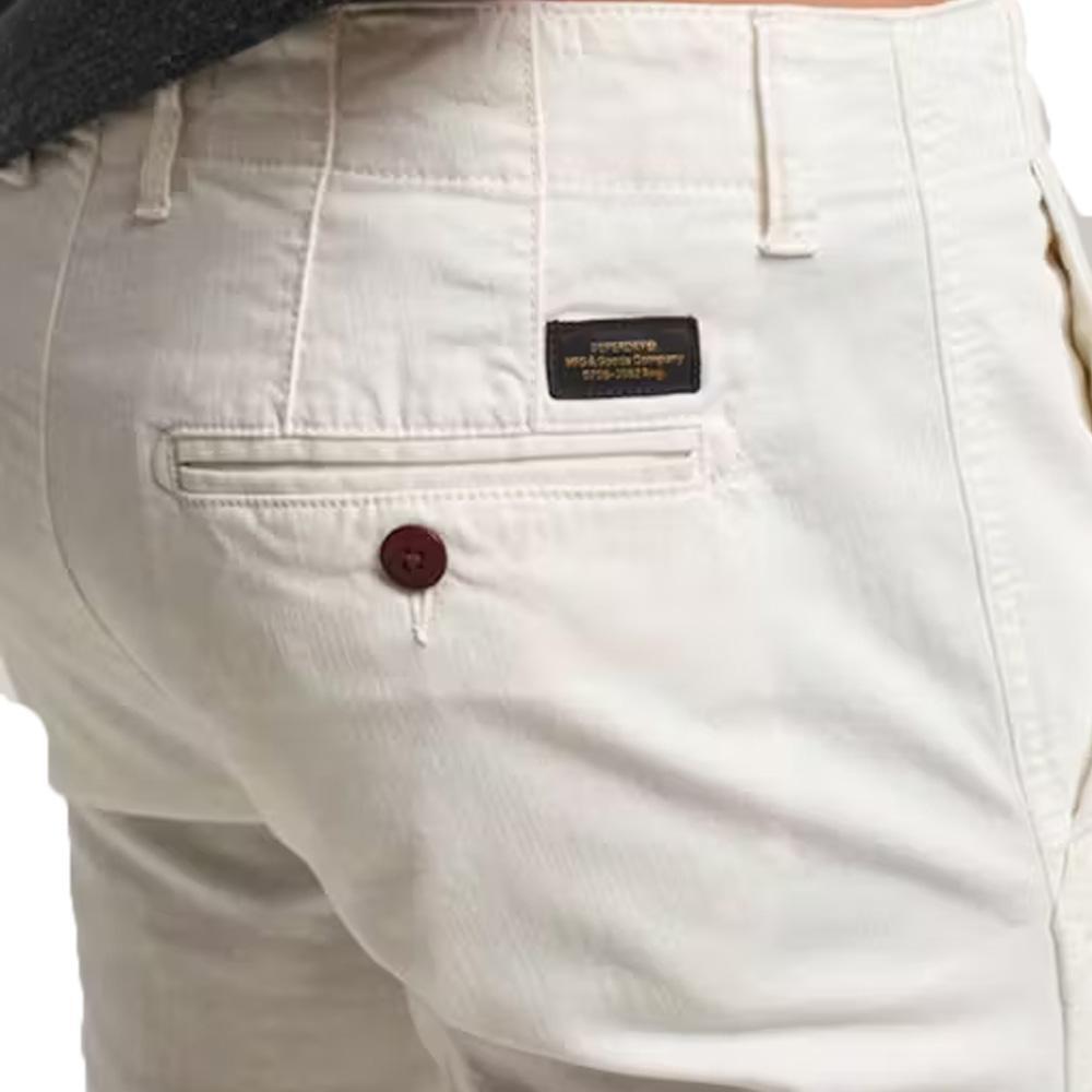 Pantalon Chino Blanc Homme Superdry Officers 3/3