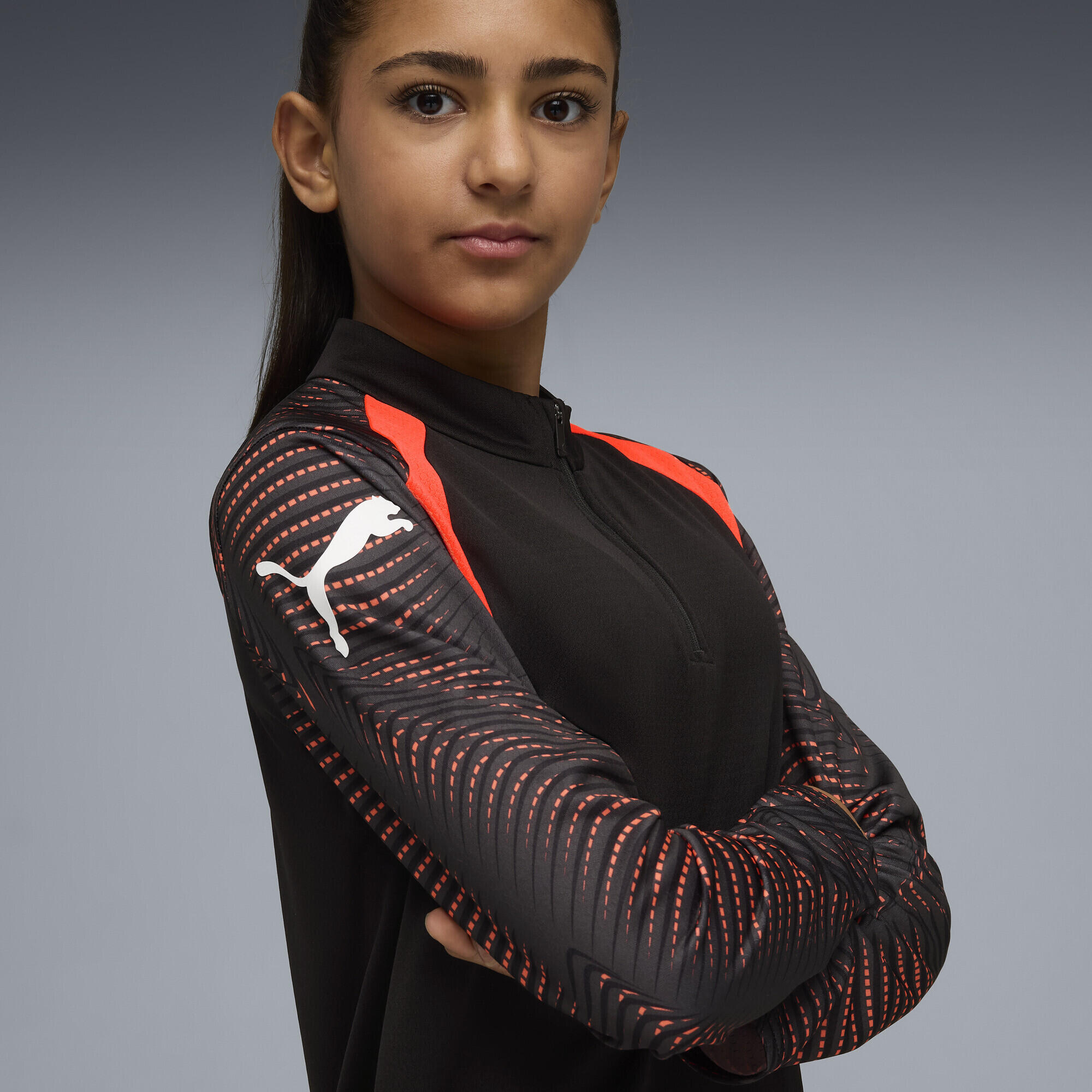 individualFINAL Quarter-Zip Football Top Youth PUMA 3/6
