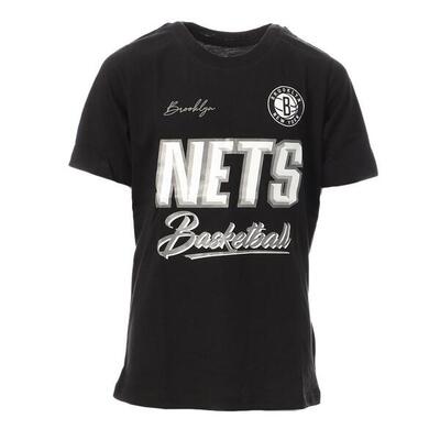 T-shirt Bambino NBA Brooklyn Nets Grigio Melange