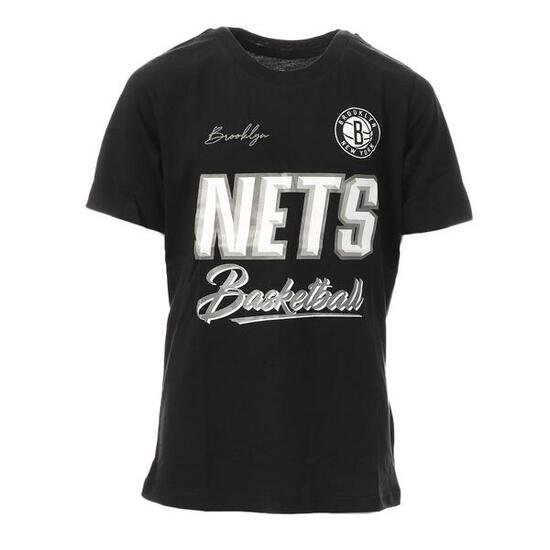 T-shirt Bambino NBA Brooklyn Nets Grigio Melange