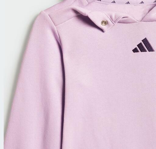 Tuta bambina adidas hooded fleece jogger - viola 6/7