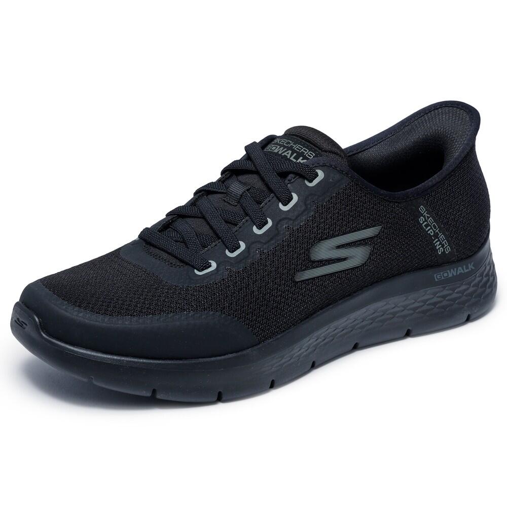 Baskets HOMME Skechers Slip-ins Go Walk Fle Netro NOIR 4/7