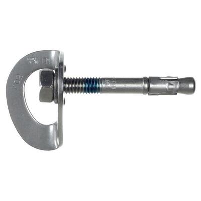 Placca di ancoraggio Singing Rock in acciaio inox A4 Ø10 mm sp.3 mm