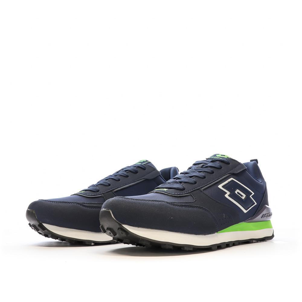 Baskets Marine/Vert Homme Lotto Twenty 5 6/7