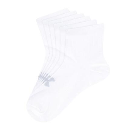 x3 Chaussettes Blanches Homme Under Armour Qtr