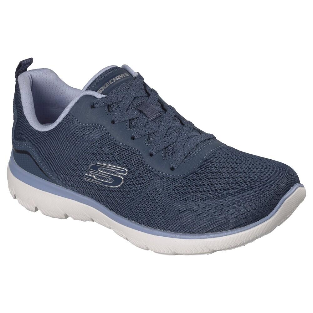 Zapatilla Mujer Skechers Summits Quiet Dream Tejido Azul 2/5