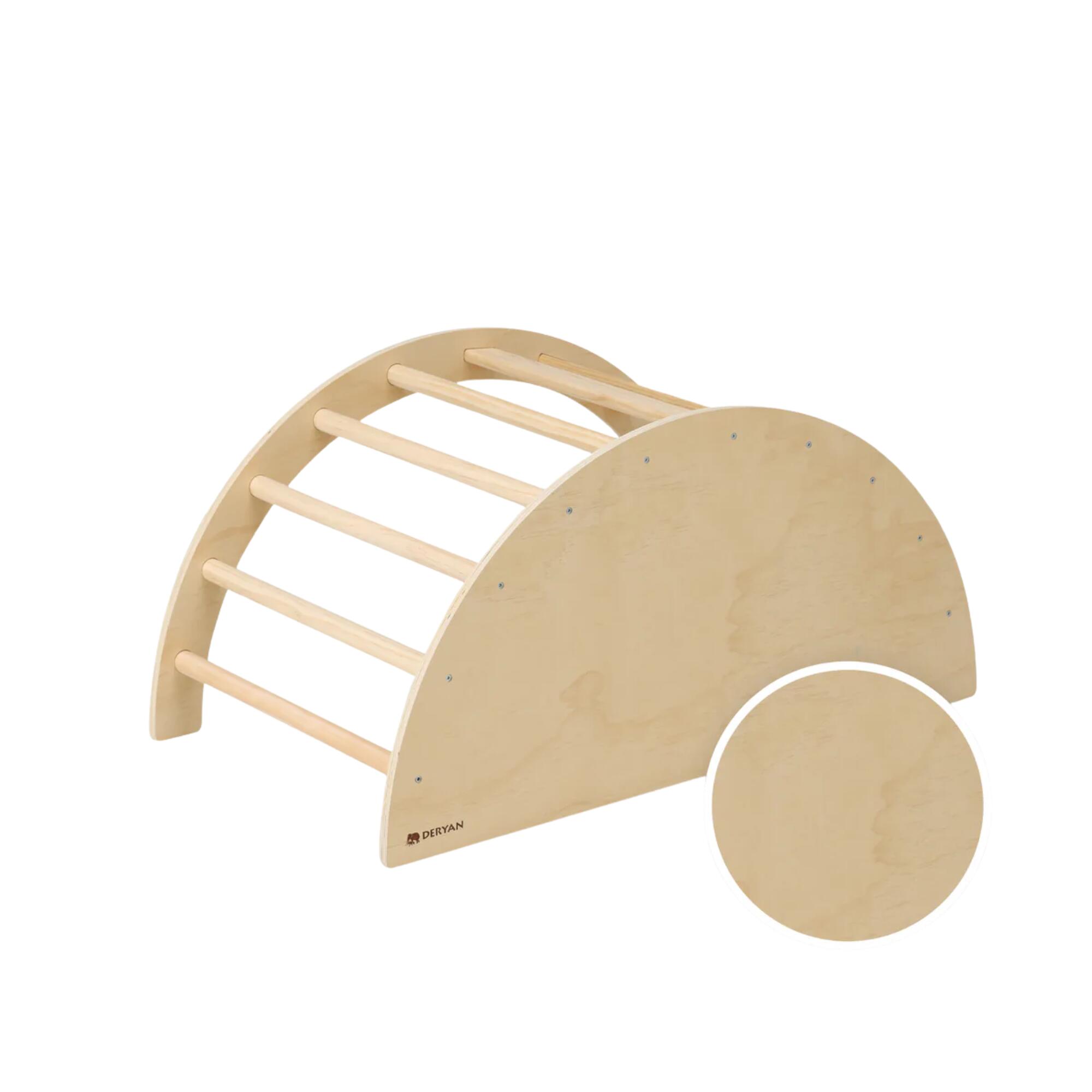 Deryan Houten Klimboog met Kussen - Klimbrug - Montessori - Tekentafel 6/7