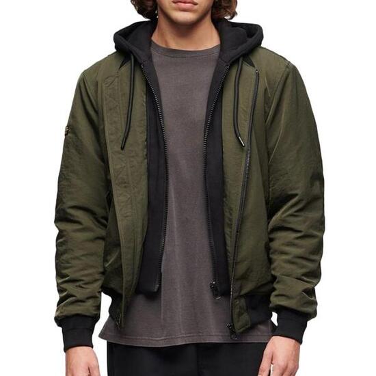 Superdry Herren Kapuzenjacke Khaki