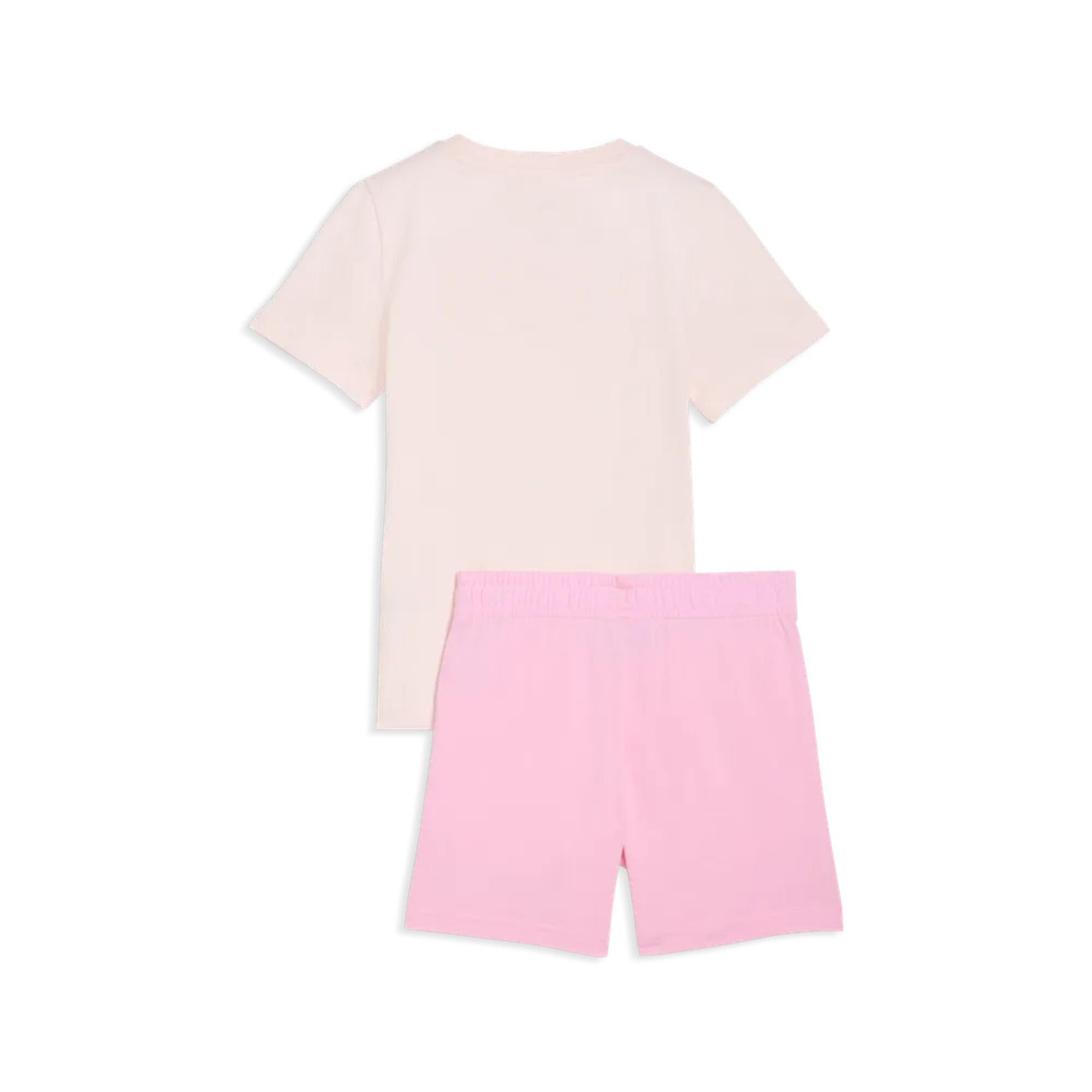 Set PUMA rosa per bambina - maglietta No.1 e shorts 2/2
