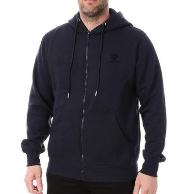 Felpa Uomo Lotto LT23 con Zip Blu Navy