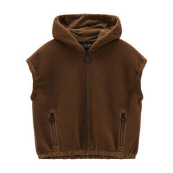 Polaire sans manche à capuche femme CMP