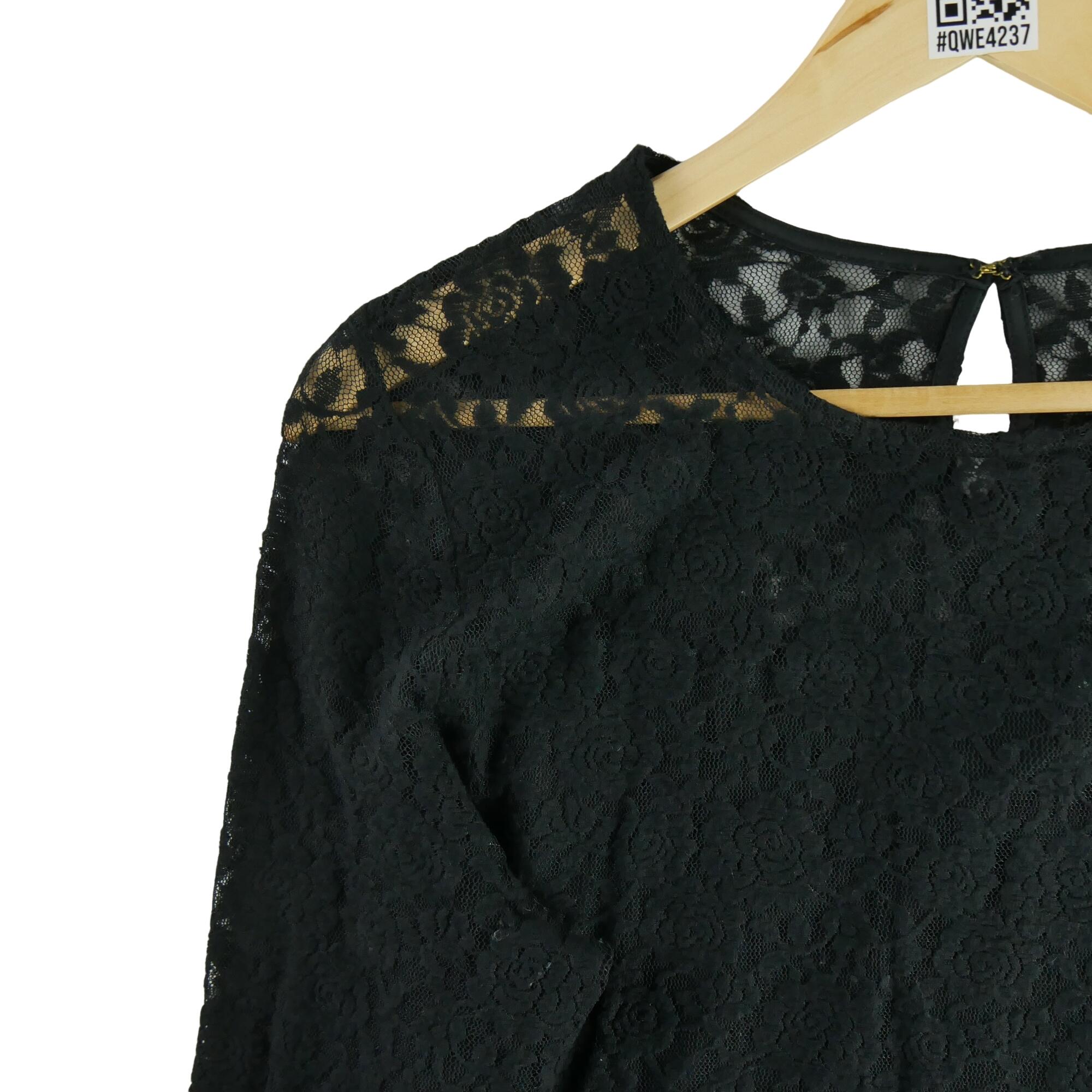 Reconditionné - Pull Femme Noir - Très Bon État 3/6