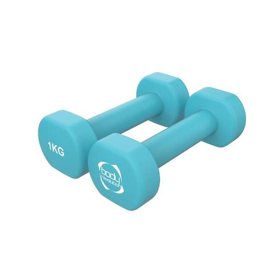 2 x 1 kg hantle neoprenowe