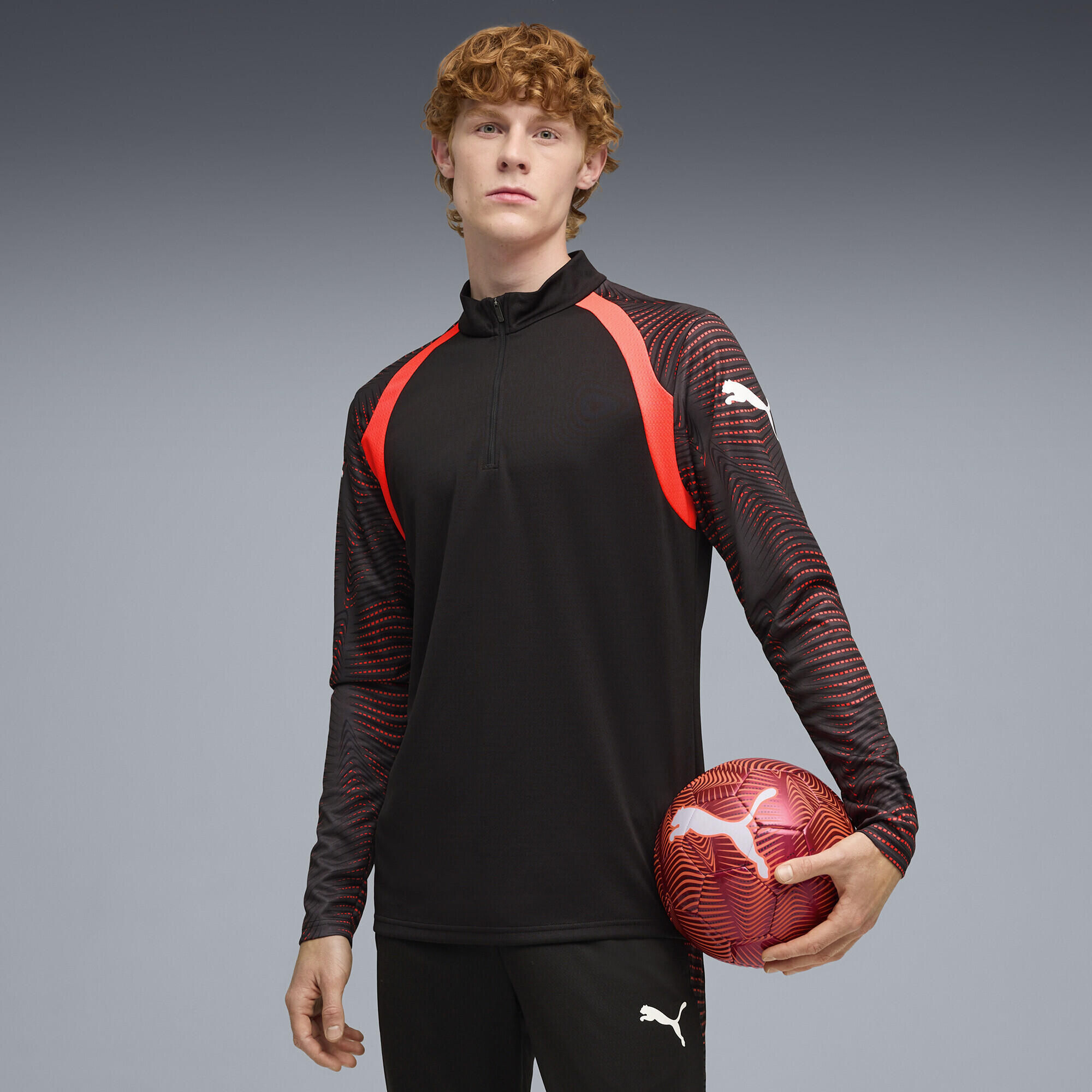 Męska bluza piłkarska individualFINAL z zamkiem 1/4 PUMA