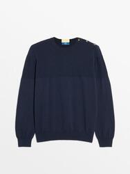 Pull col rond Homme - HERICPUL14612 Navy