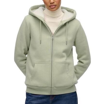 Sweat Zippé Vert Femme Superdry Borg
