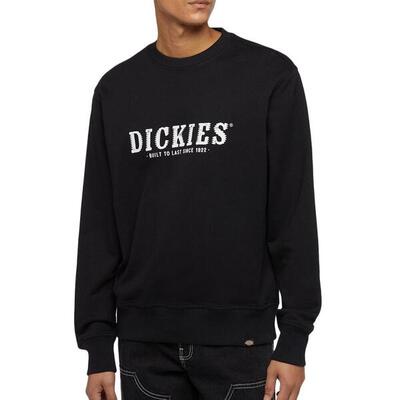 Felpa Nera Uomo Dickies Script