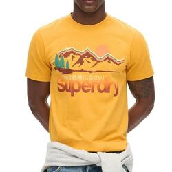 T-shirt Jaune Moutarde Homme Superdry Great