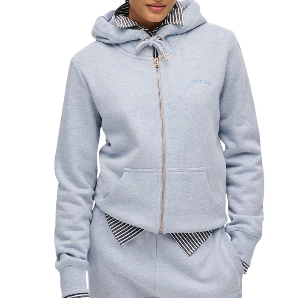 Superdry - Sweat Zippé Gris Femme Superdry Essential - Sweat-shirt - Gris - Decathlon