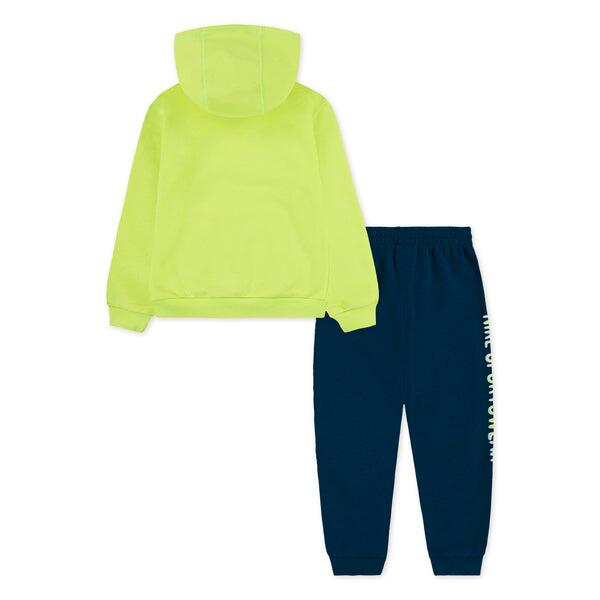 Tuta bambino nike fleece - giallo fluo/blu 2/4