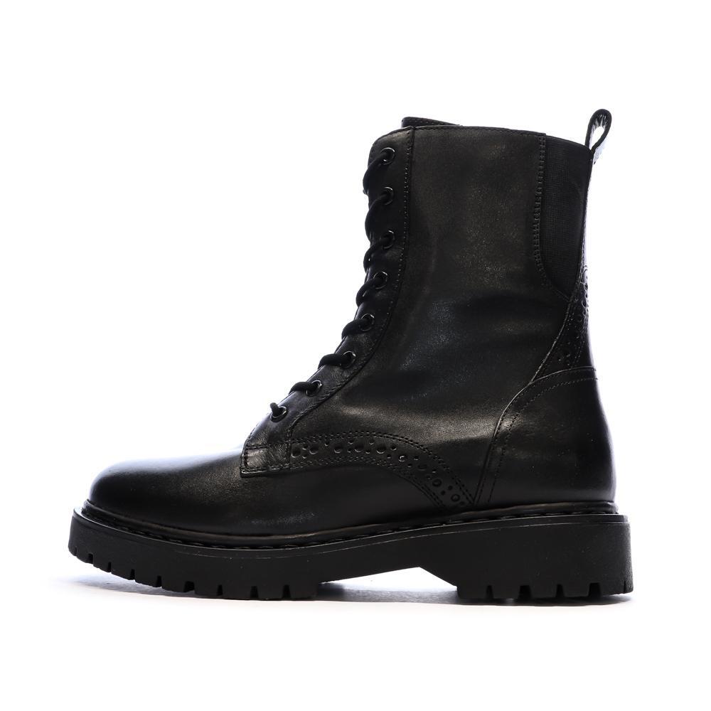 Geox Women's Bleyze Black Ankle Boots