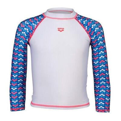 Arena friends kinder lycra zwempak wit/blauw/roze meisjes