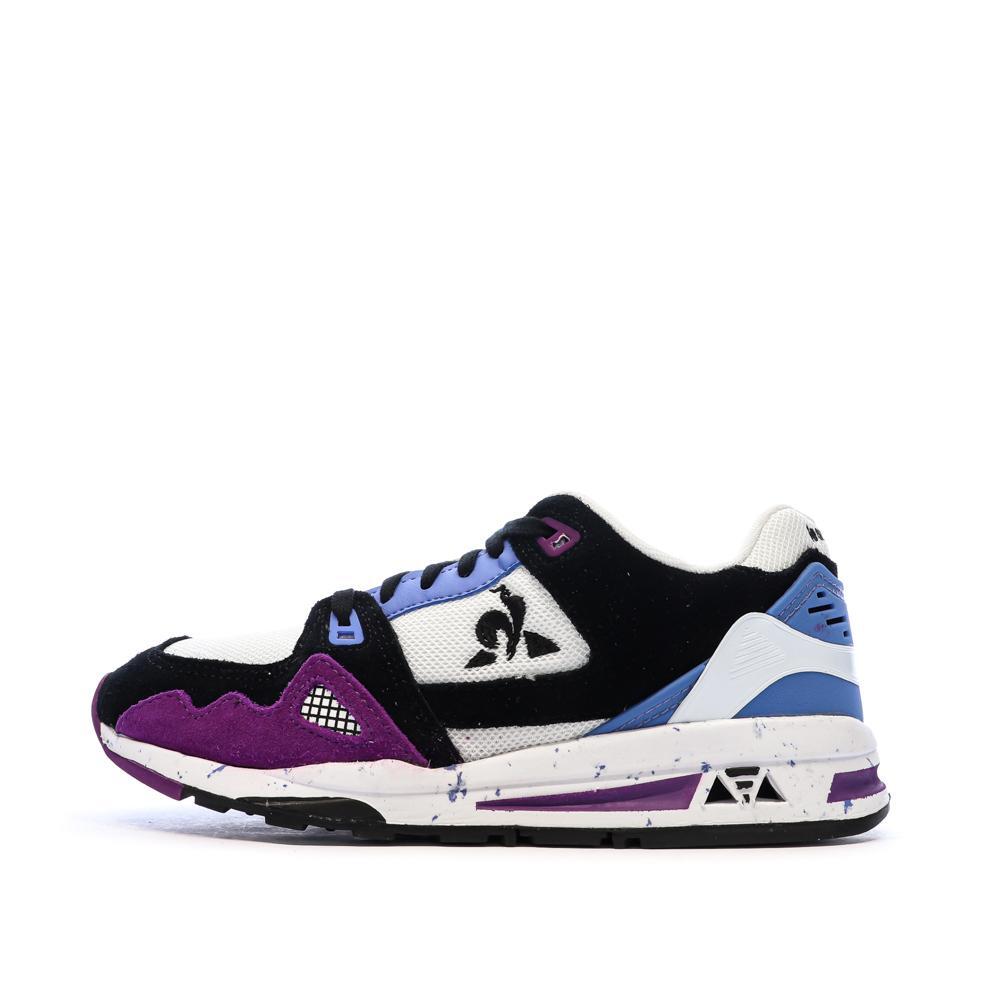 Le Coq Sportif Women's R1100 Nineties Black/White/Blue Trainers