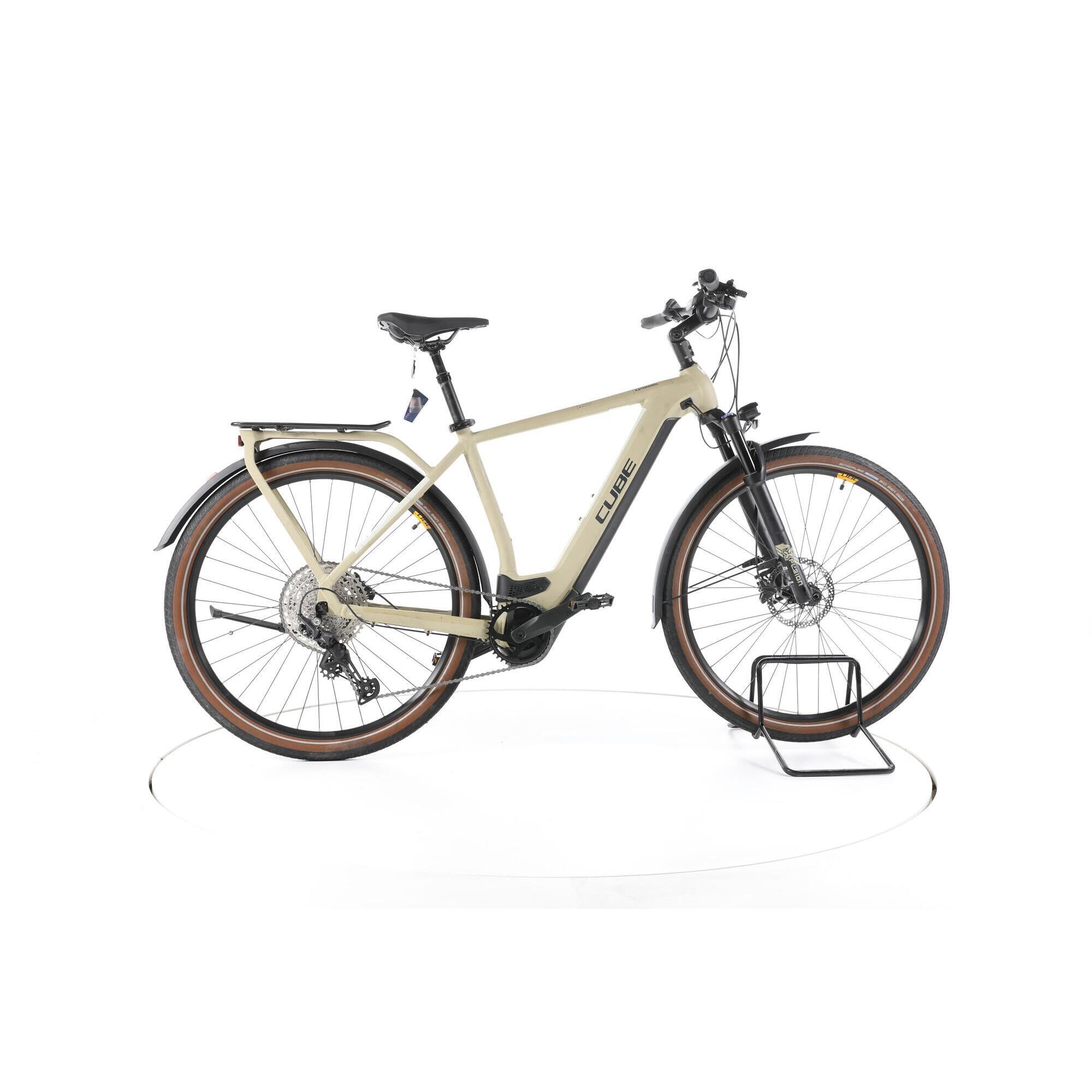 Cube - Reconditionné - Cube Kathmandu Hybrid Pro Trekking Vélo Électrique - Bon - Vélo Tout Chemin - Beige - Moyen - Decathlon