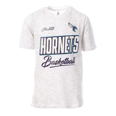T-Shirt NBA Charlotte Hornets per Ragazzo Grigio/Viola/Blu