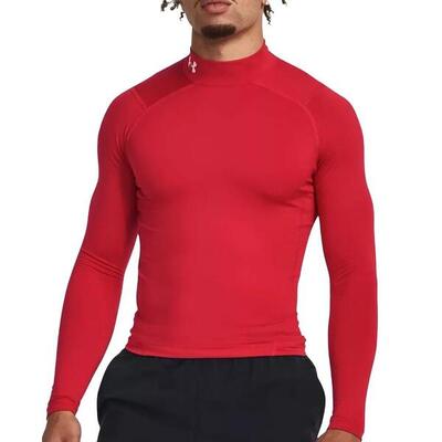 T-shirt Uomo Under Armour Comp Mock Rossa