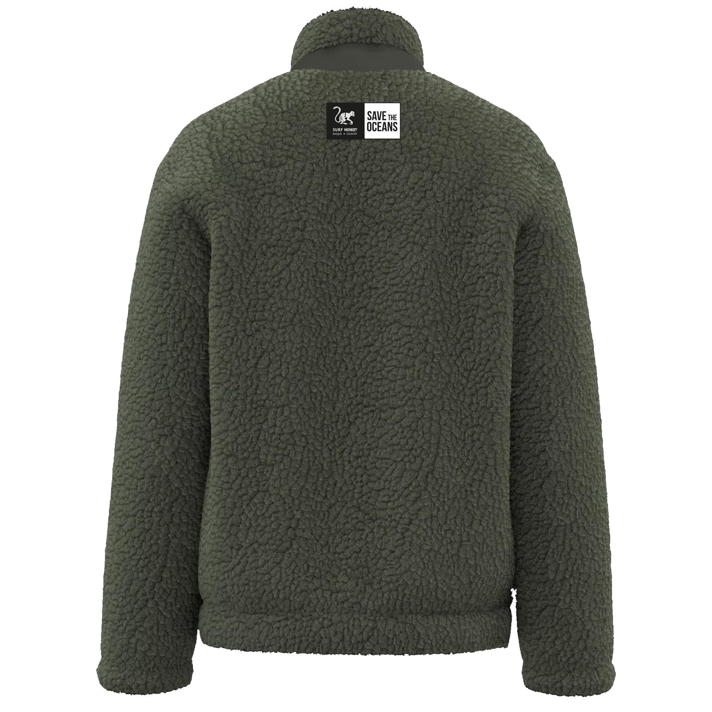 Veste polaire Sherpa - Coupe classique / Recyclée (Vert) 2/7