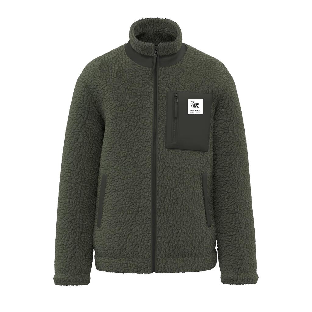 Sherpa Fleece Lined Jacket - Classic Fit / Recycled (Green)