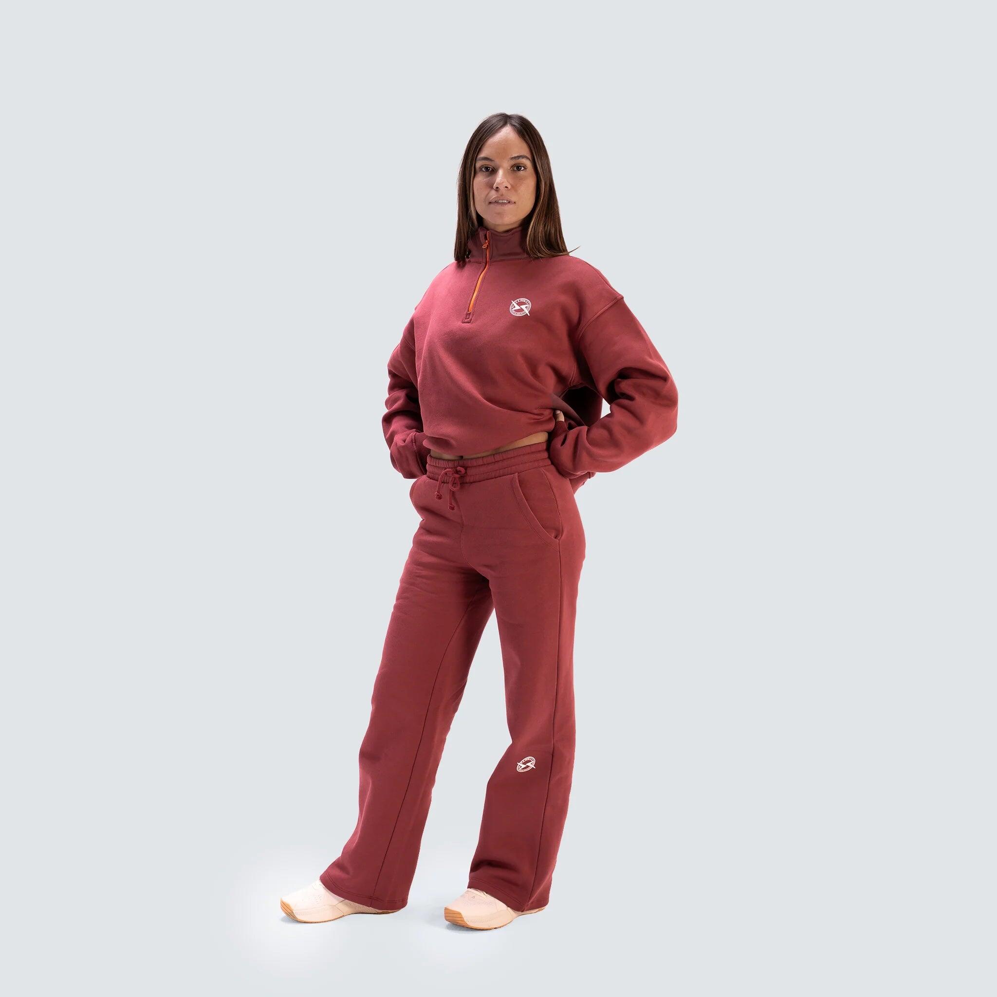Dames lifestyle sweater met halve rits AW25 3/7