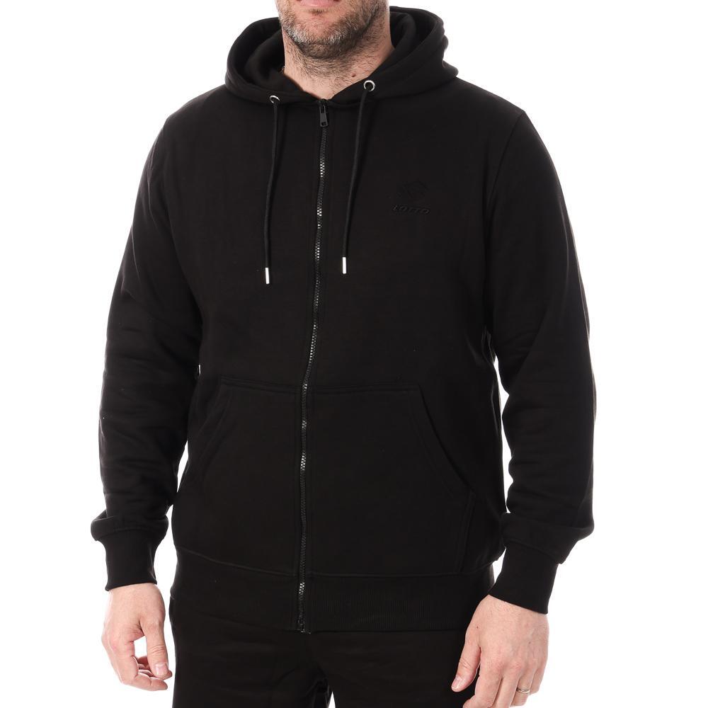 Lotto - Sweat Zippé Noir Homme Lotto Lt23 - Sweat-shirt - Noir - Decathlon