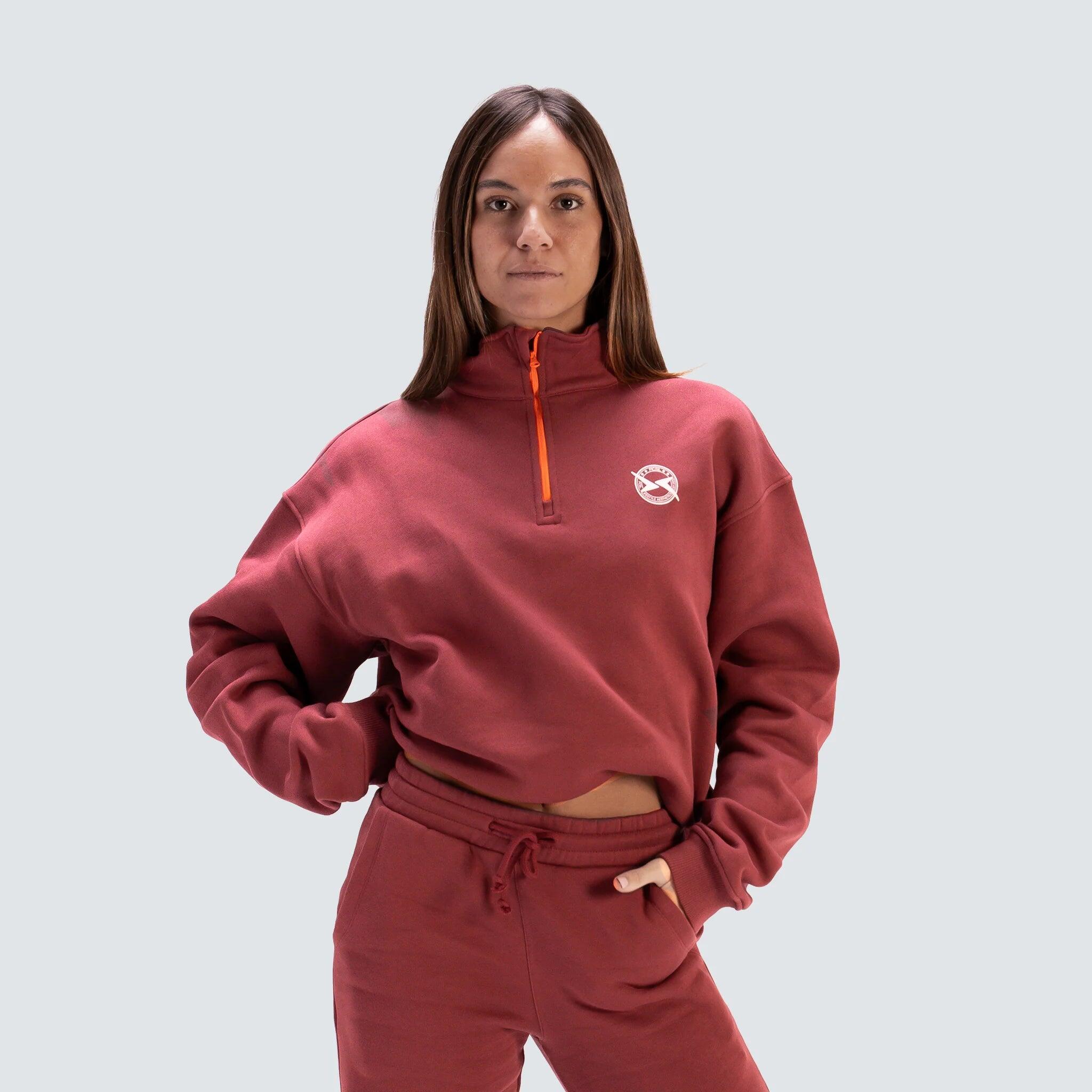 Dames lifestyle sweater met halve rits AW25 2/7