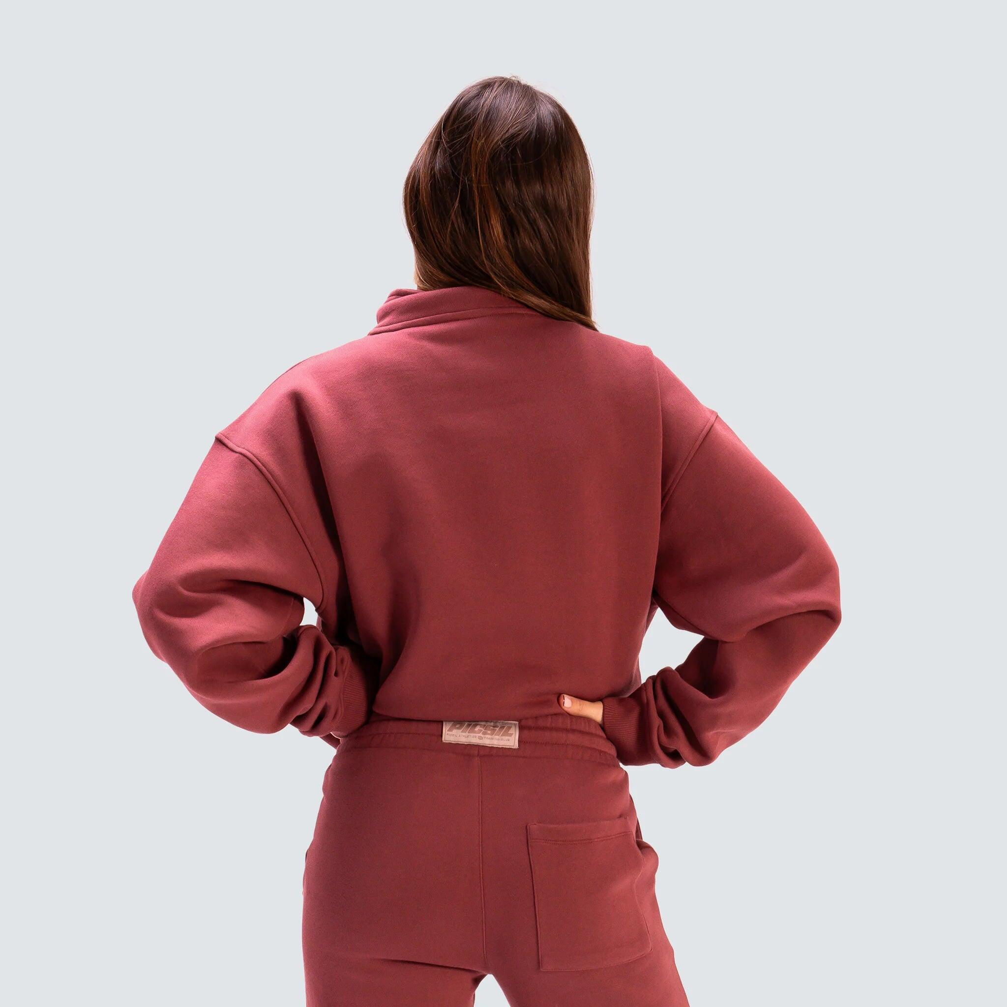 Dames lifestyle sweater met halve rits AW25 7/7