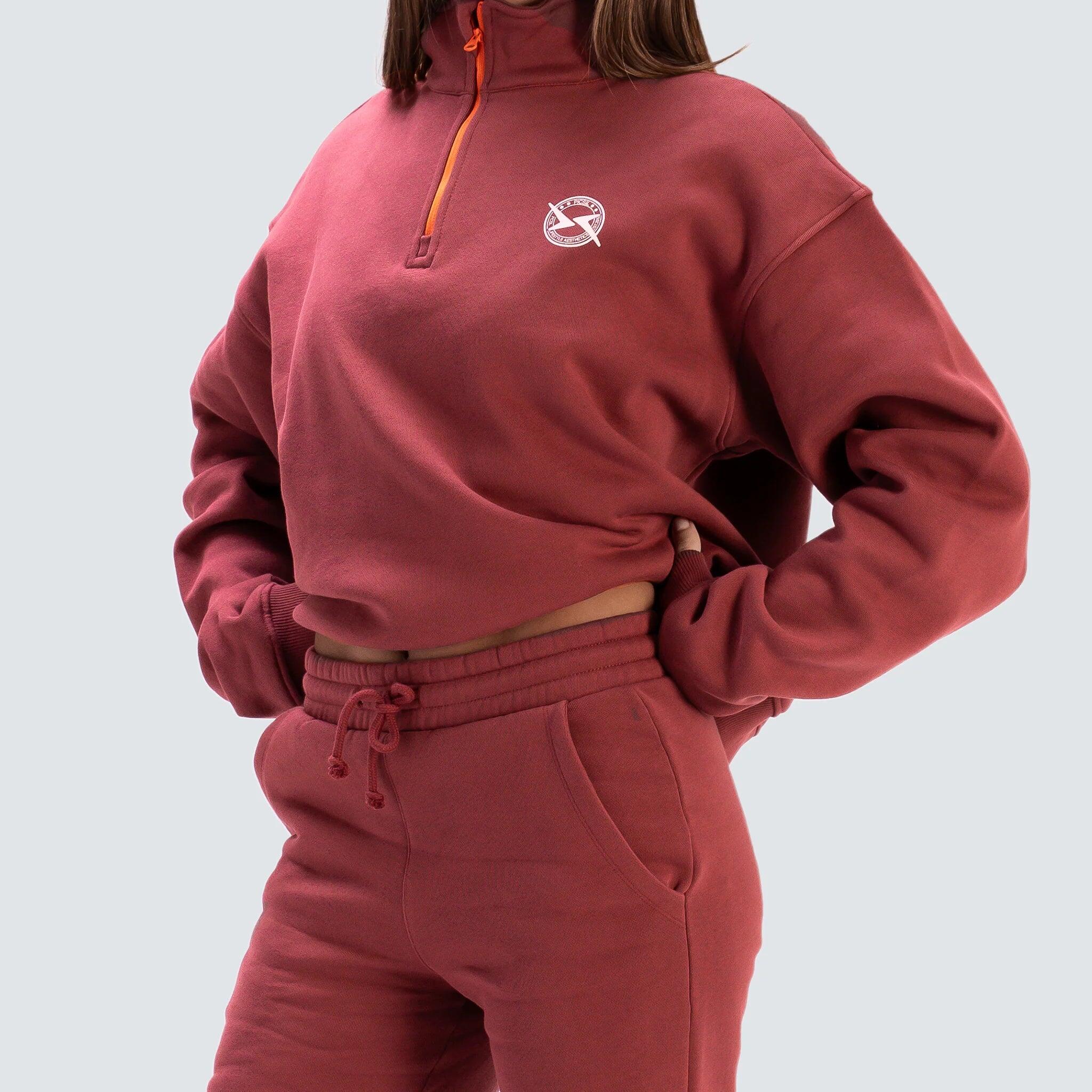 Dames lifestyle sweater met halve rits AW25 5/7