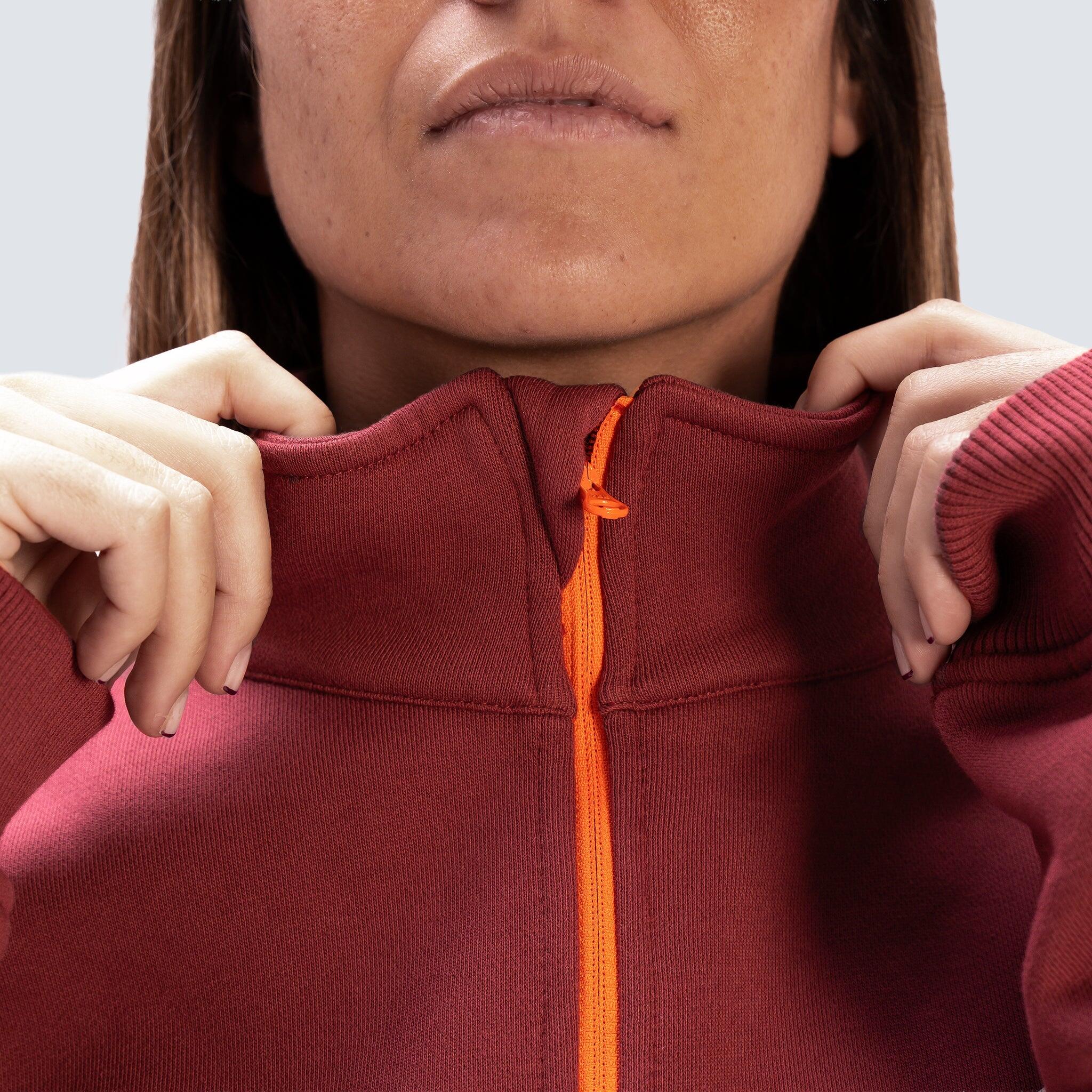 Dames lifestyle sweater met halve rits AW25 6/7