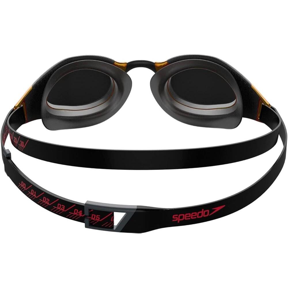 Lunettes De Natation FASTSKIN HYPER ELITE Adulte (Noir / Gris Oxyde / Rouge Feu) 2/4