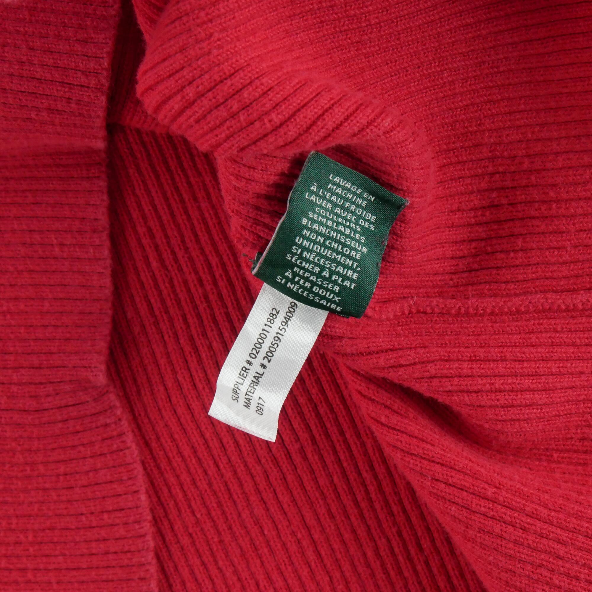 Reconditionné - Pull Femme col roulé Rouge - Très Bon État 6/6
