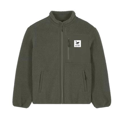 Veste sherpa - ski - unisexe - vert foncé