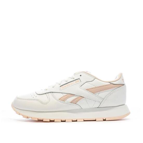 Zapatillas Reebok Classic Leather Blancas y Rosas para Mujer