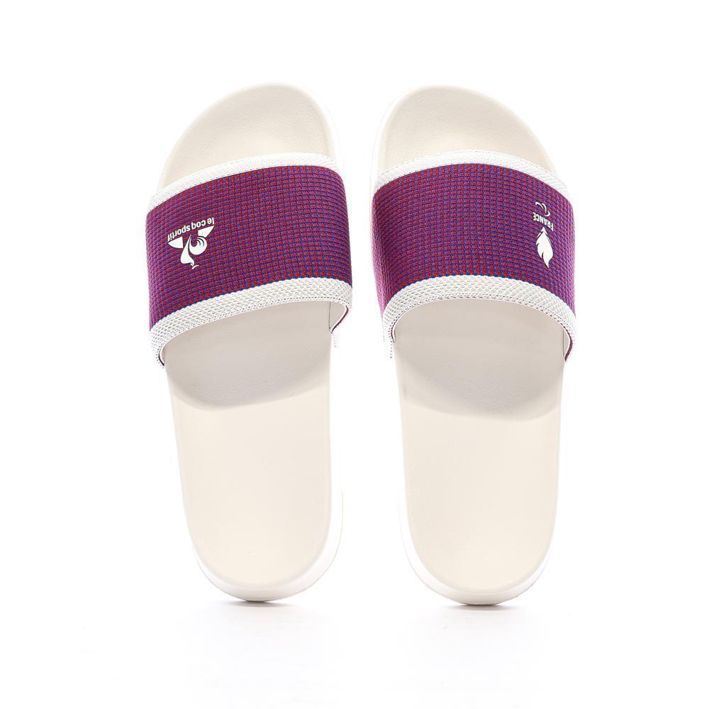 Chanclas Le Coq Sportif Slide Blancas/Azules/Rojas para Hombre 3/3