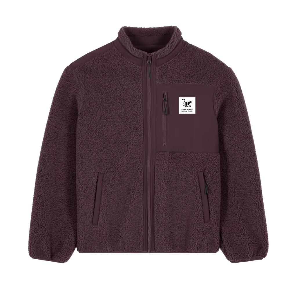 Sherpa Fleece Lined Jacket - Classic Fit / Recycled (Maroon/Burgundy)