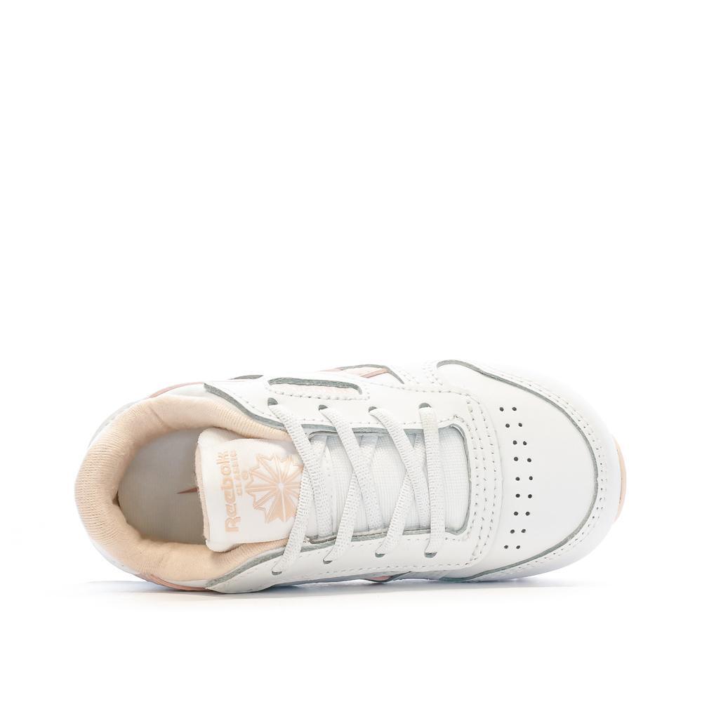 Baskets Blanches/Rose Fille Reebok Classic Leather 100069854 4/7