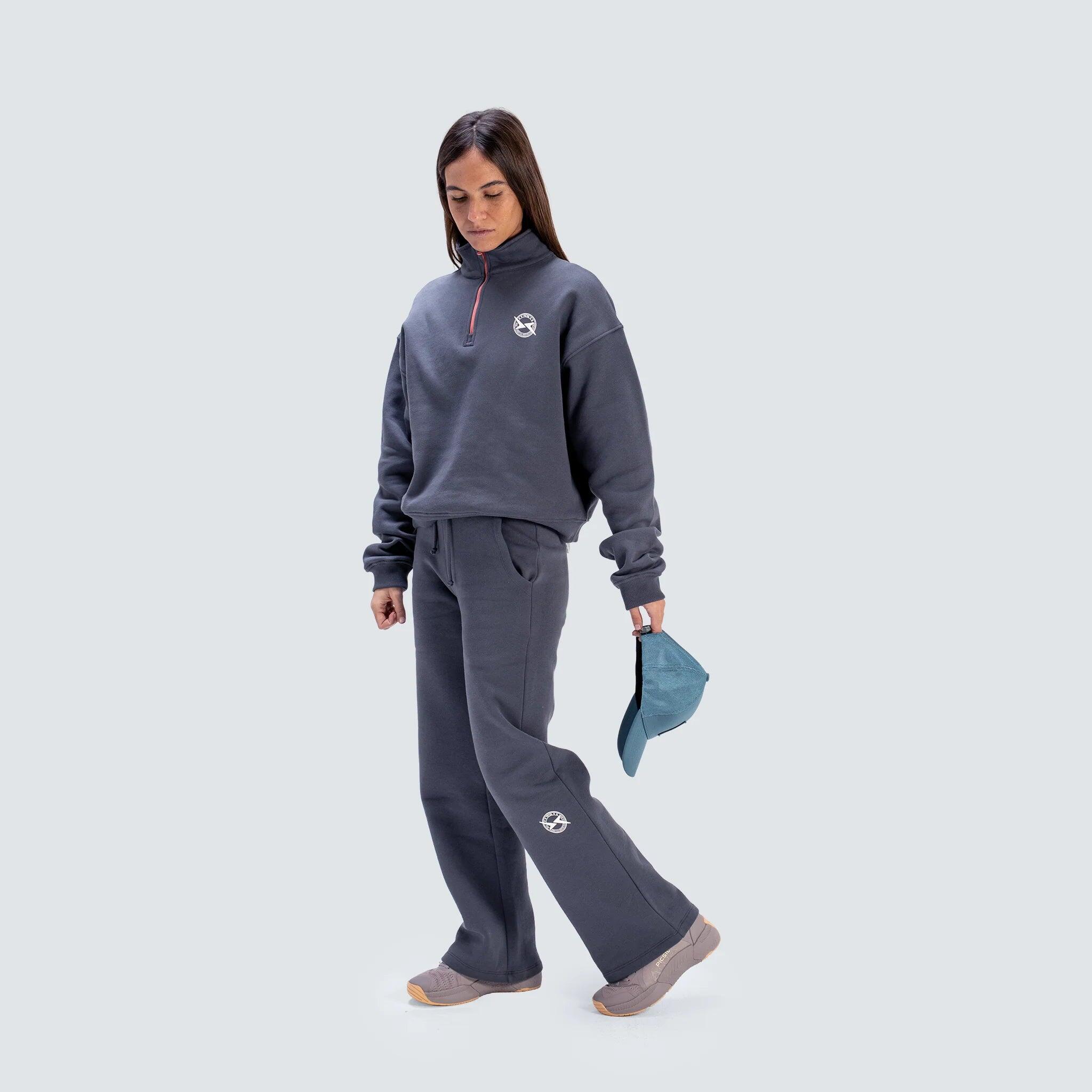 Felpa lifestyle donna con mezza zip AW25 4/7