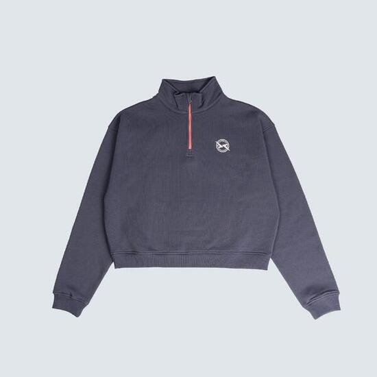 Felpa lifestyle donna con mezza zip AW25