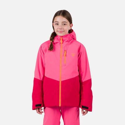 Rossignol jr wispile ski jas kinder - roze/rood