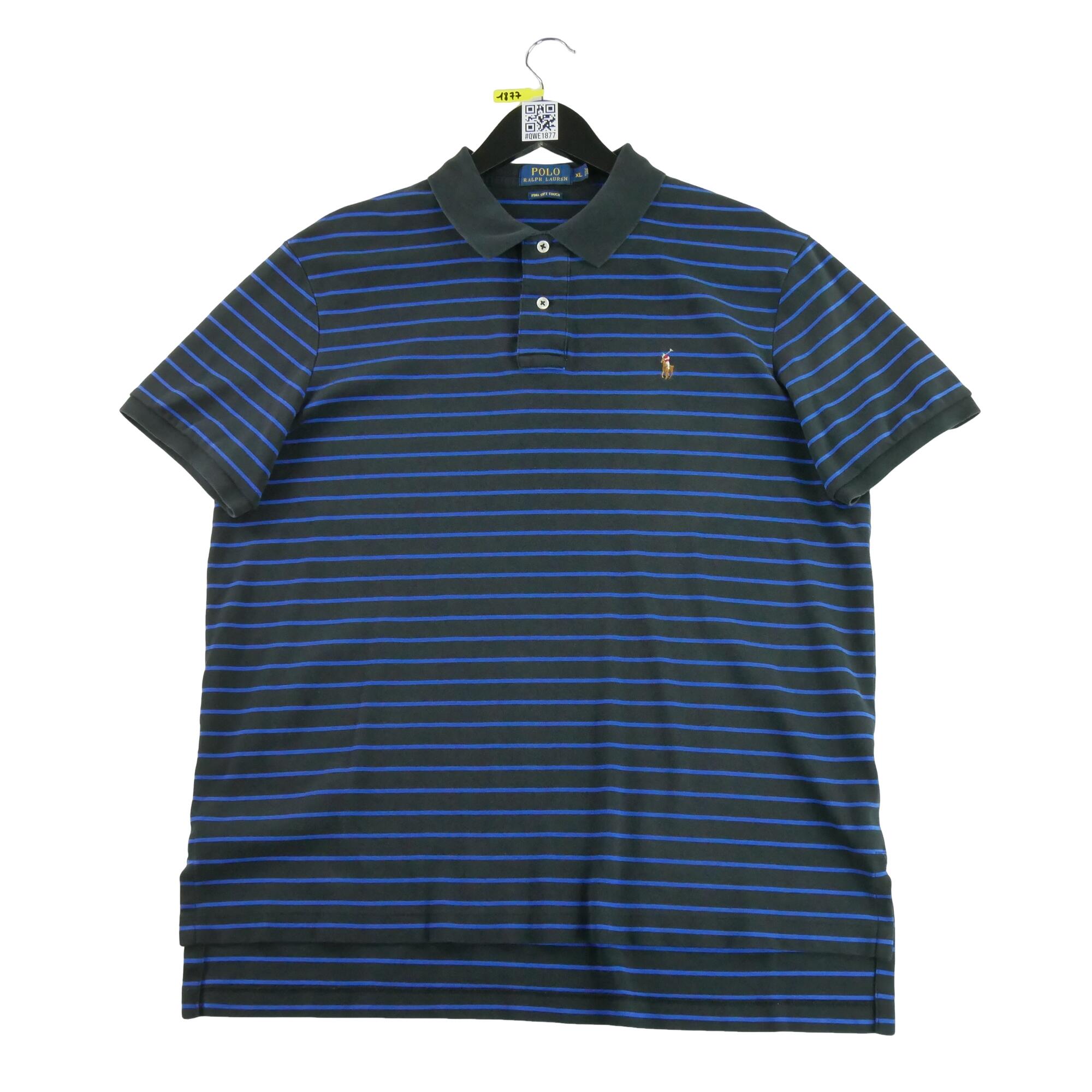 RALPH LAUREN Reconditionné - Polo manches courtes Homme Noir - Bon État